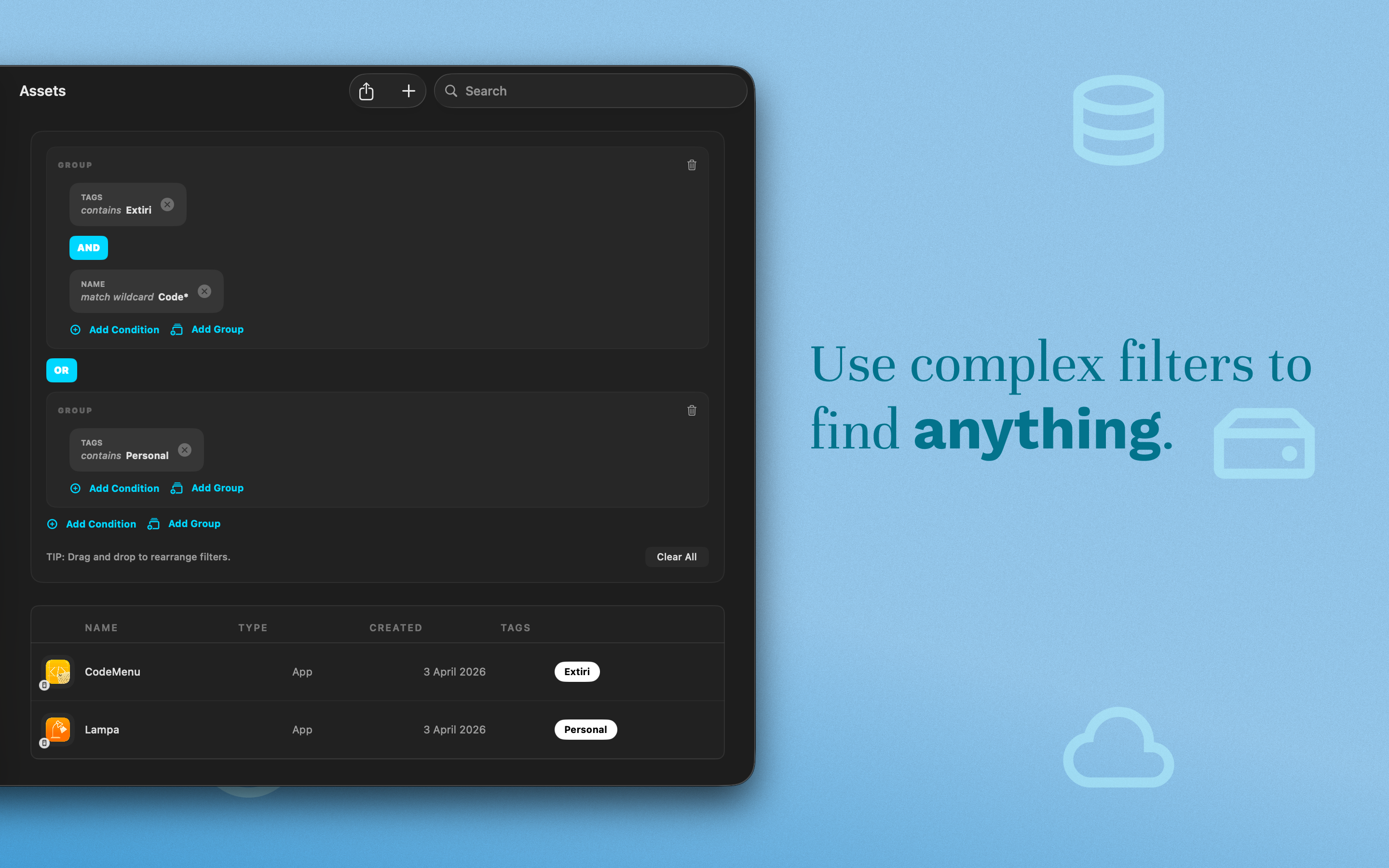 Resso Search and Filters