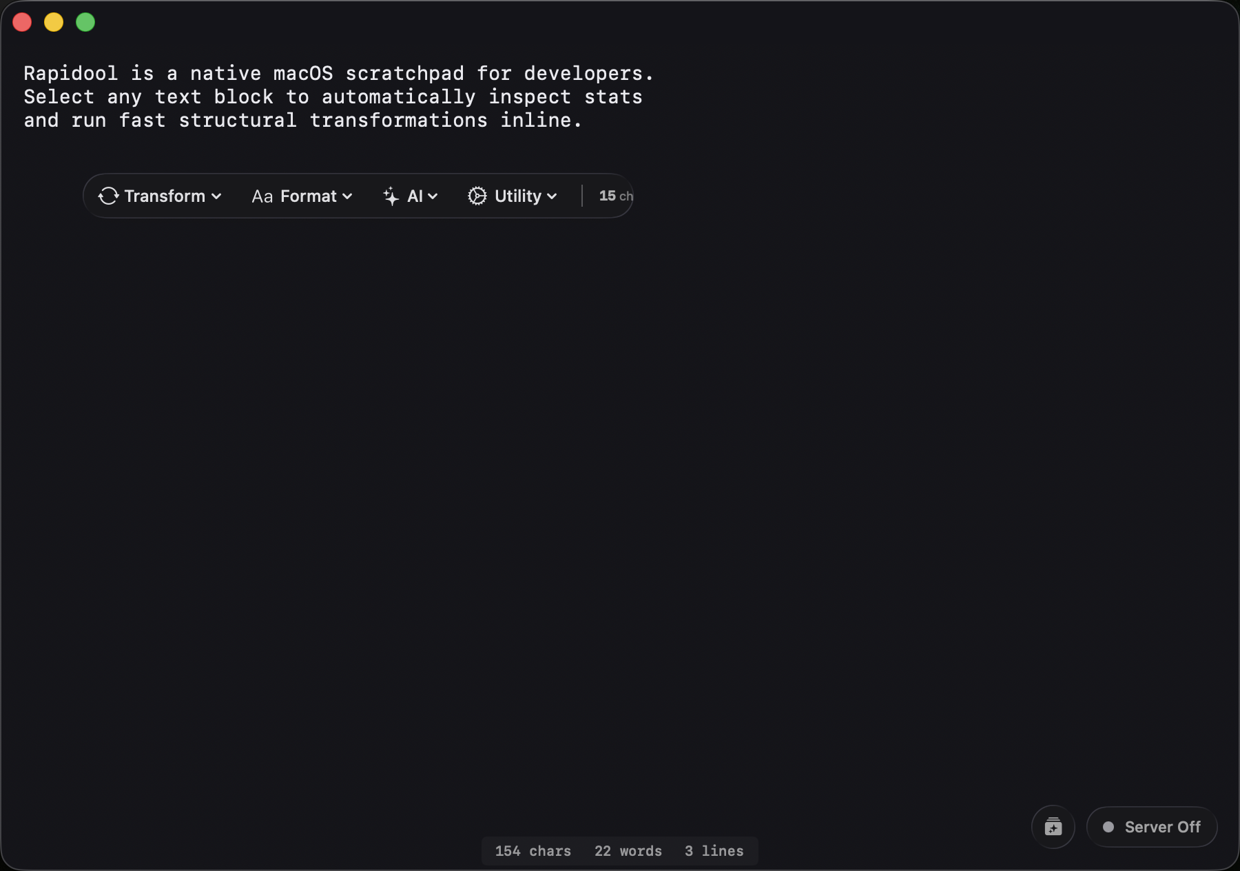 Floating Selection Pill UI details