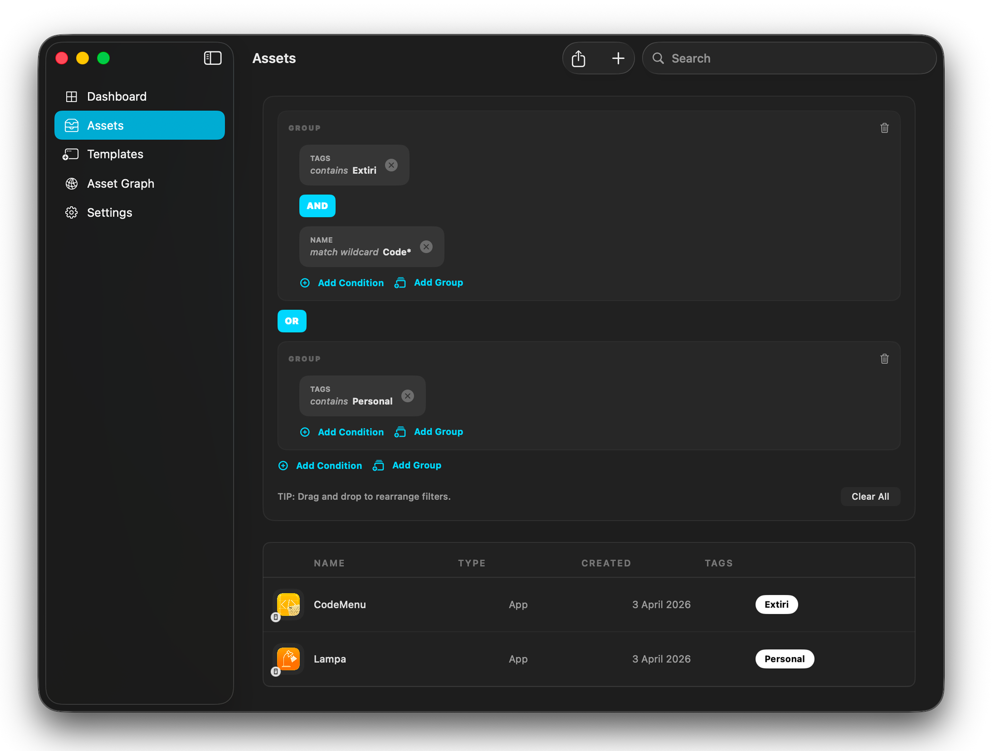 Resso Precise Filtering