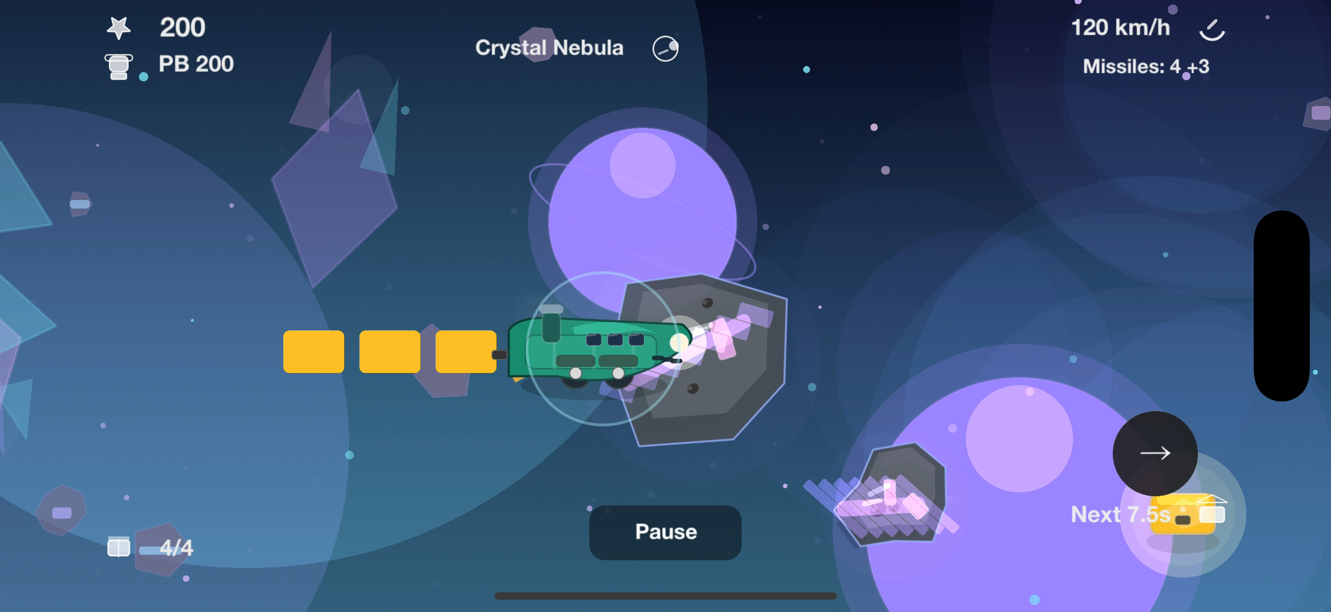 Space Train gameplay