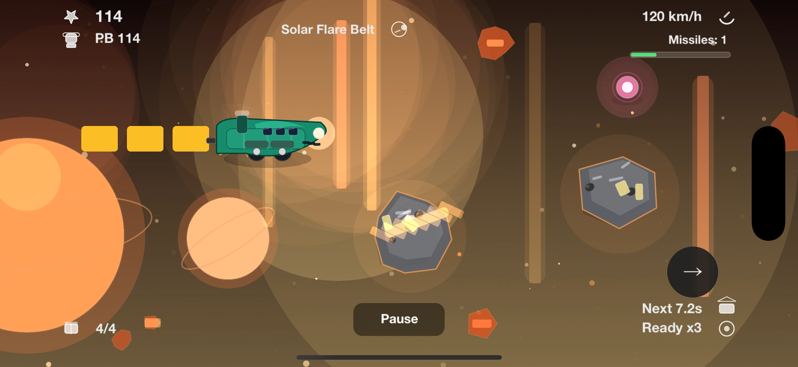Space Train gameplay