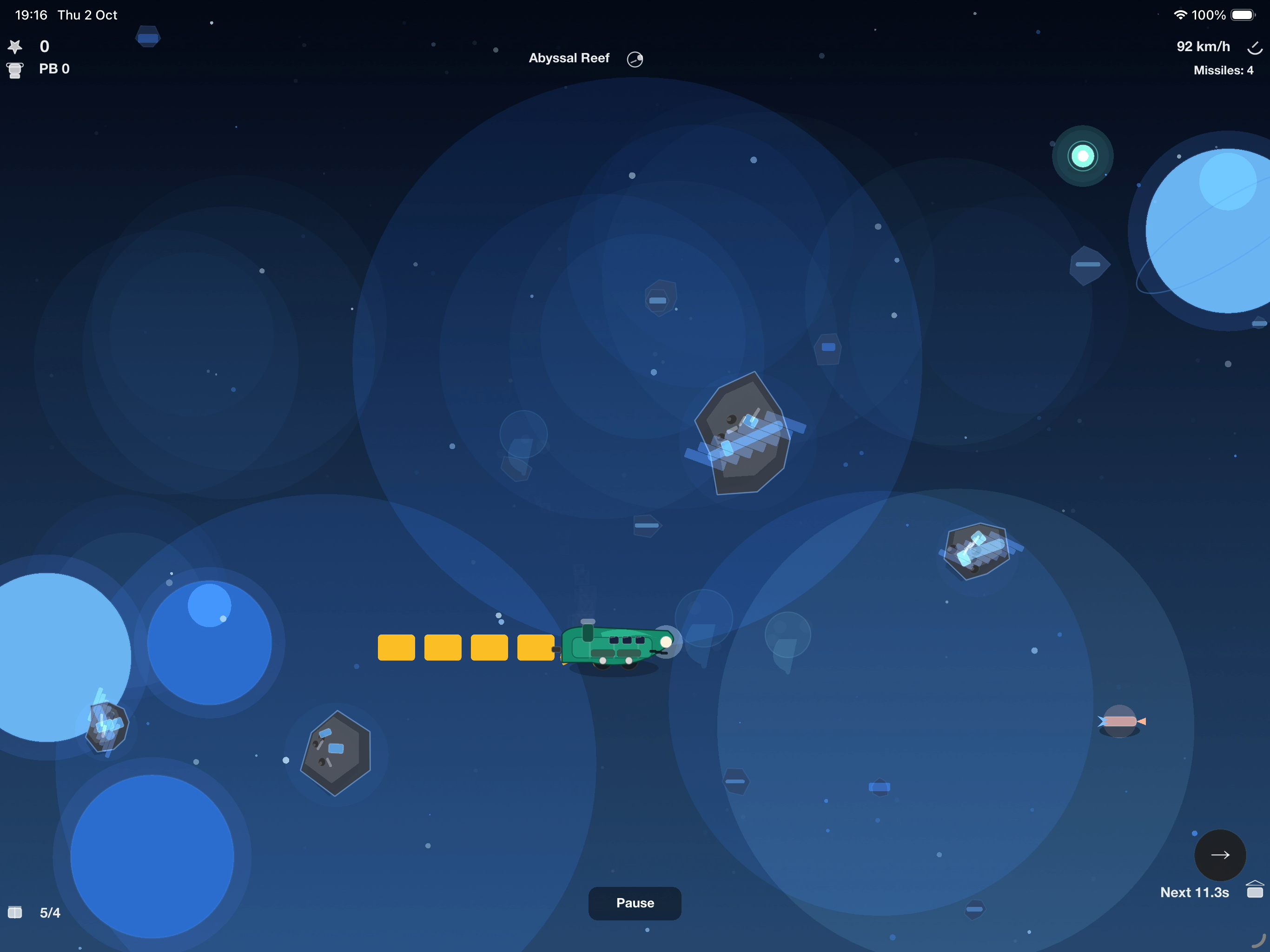 Space Train gameplay