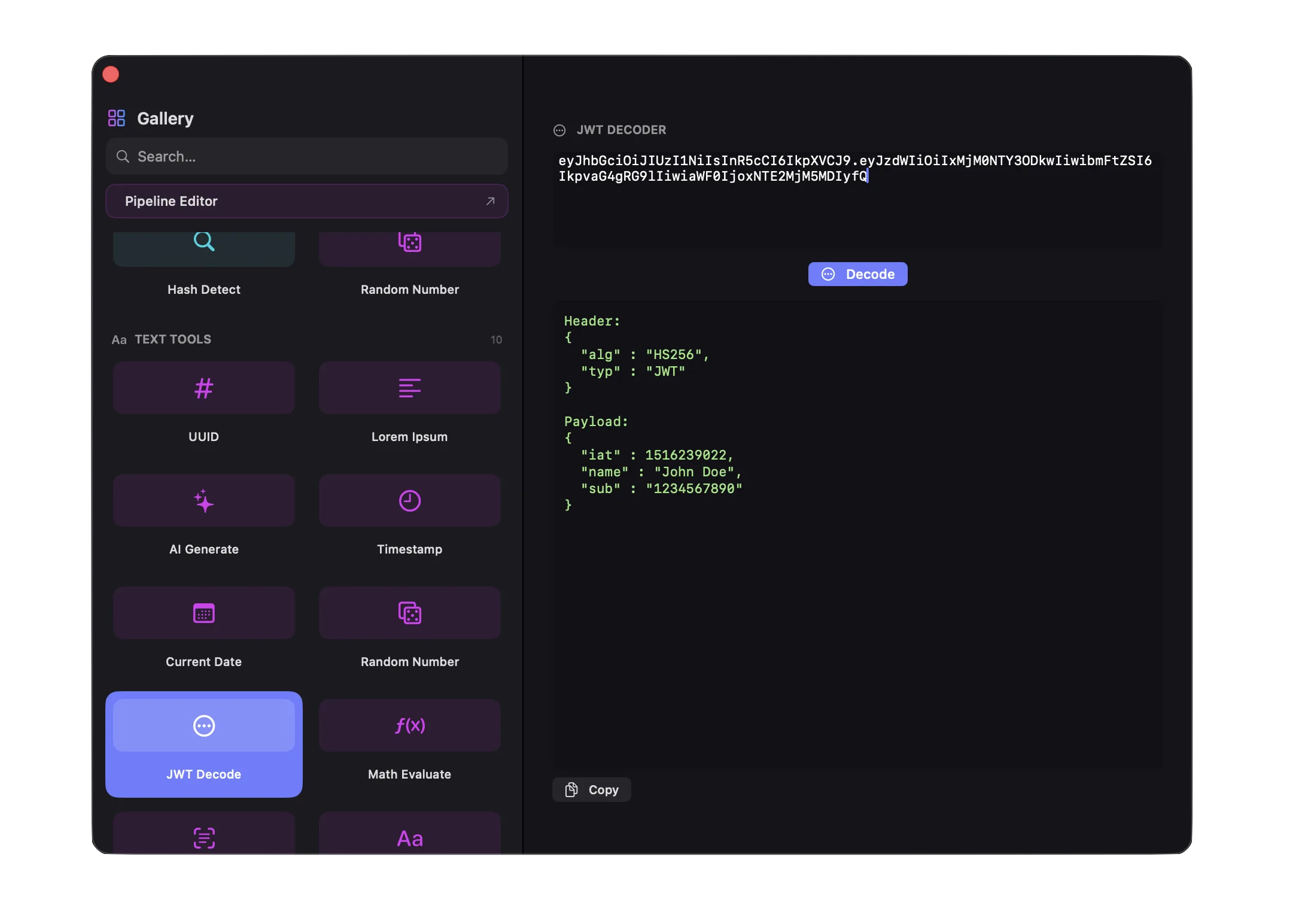 Rapidool Offline JWT & Formatting Tools